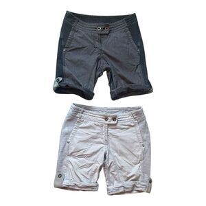 Lululemon Ride On Reflective Shorts Size 4 Two Pair Light Gray and Dark Gray